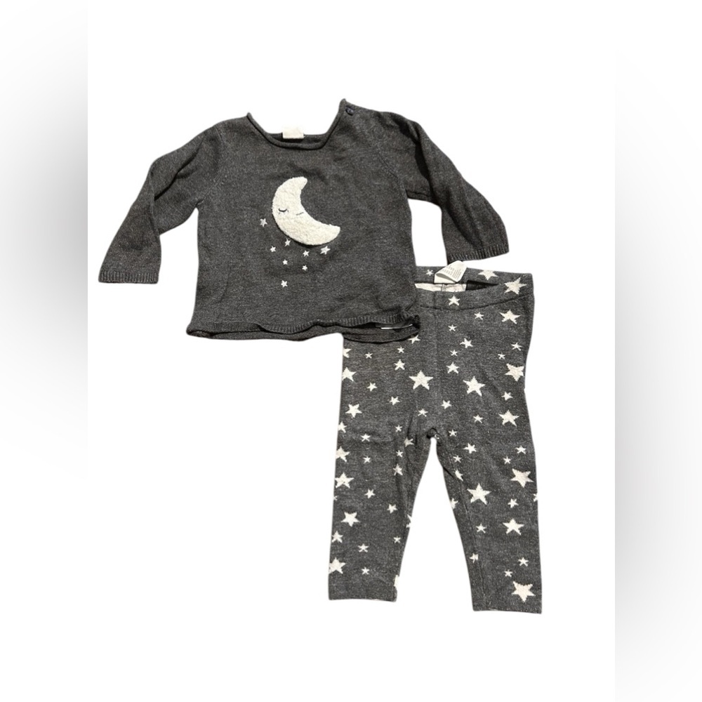 H&M stars and moon sweater set 4-6 months